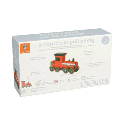 Steam Train Wooden Pull Along
